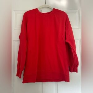 Lululemon Coral Red Crewneck Sweatshirt